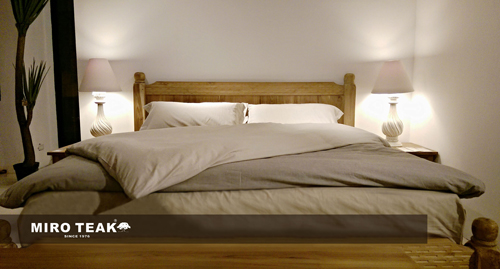 MIRO TEAK   BRICK BED  磚情床台 - 3