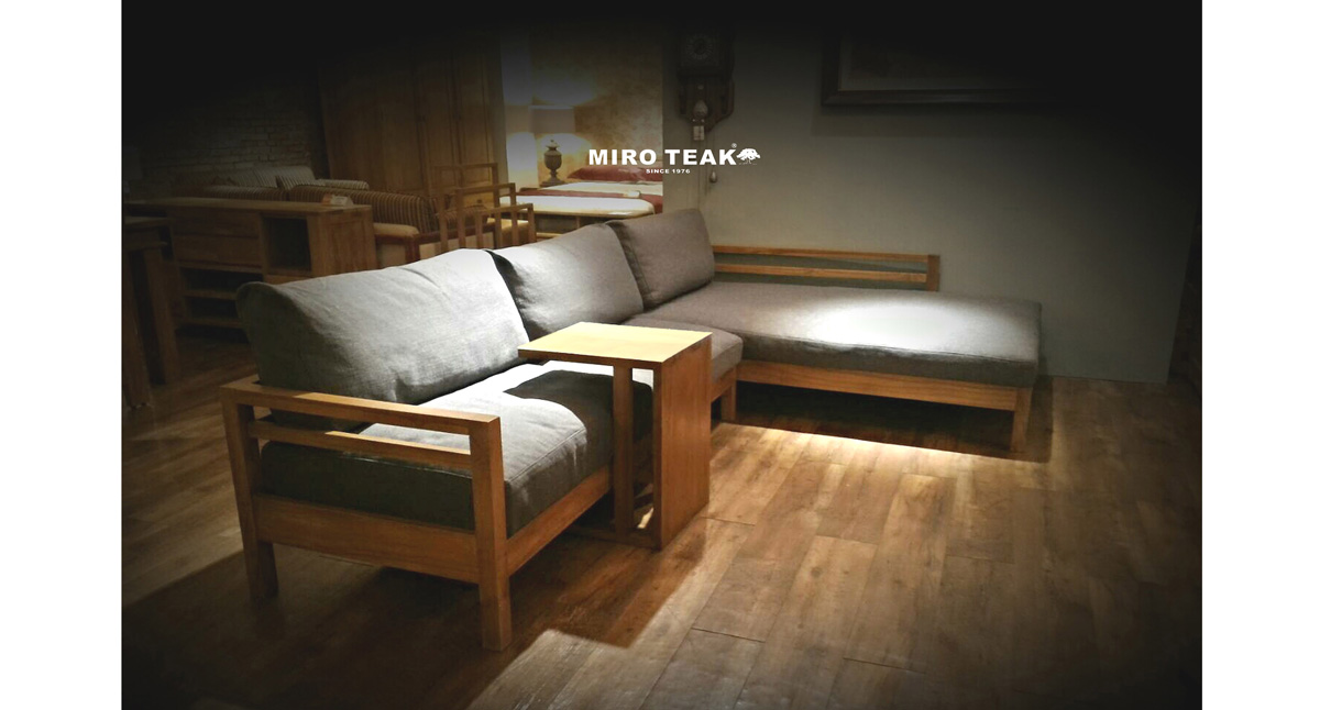 MIRO TEAK ABEL L-SHAPED SOFA 亞伯L型沙發