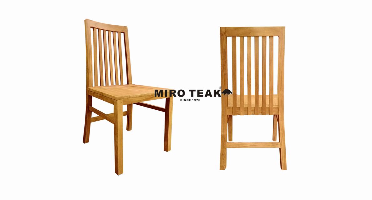 MIRO TEAK STRIPES DINING CHAIR 條背餐椅 - 3