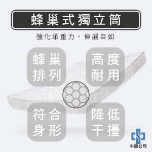 蜂巢獨立筒床墊推薦-401型【龍馬名床】 - 2