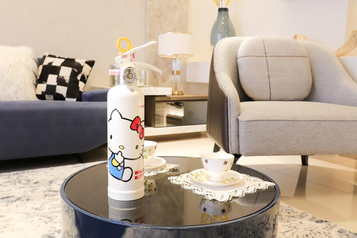 HELLO KITTY強化液滅火器_經典白 - 4