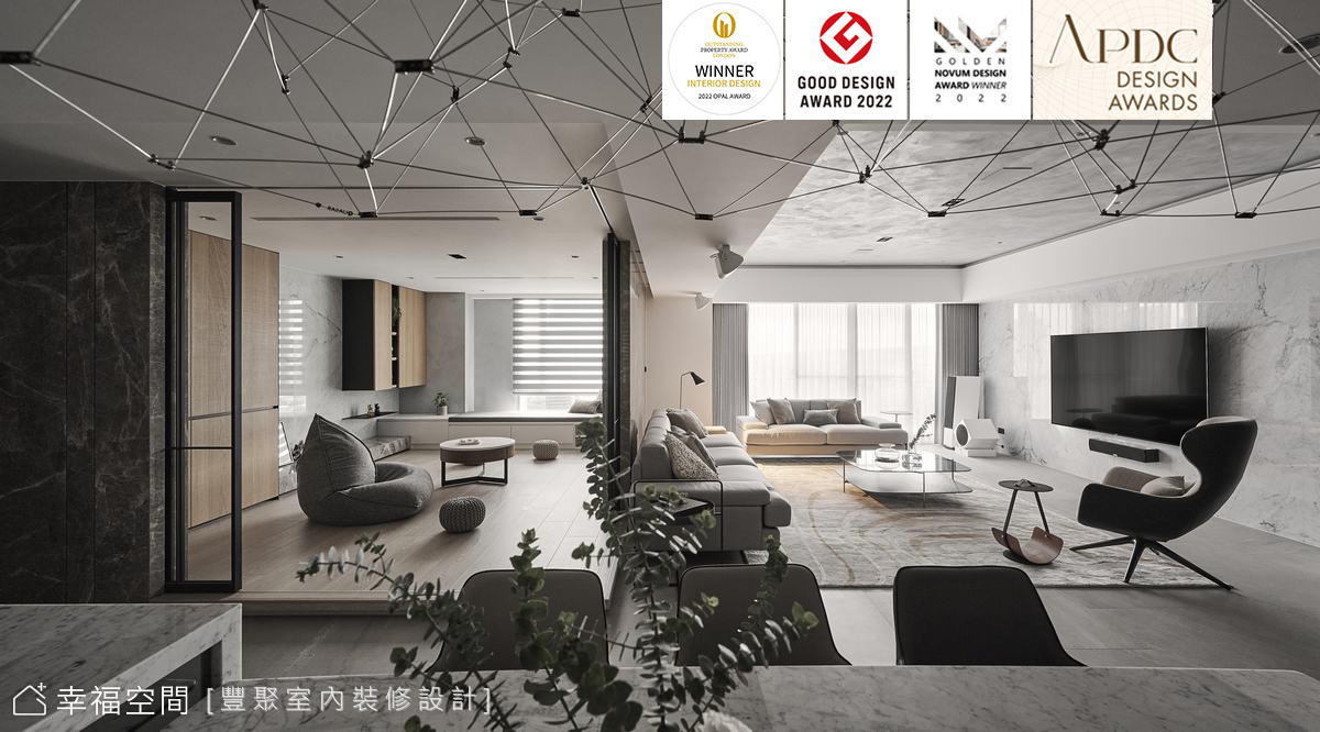 轉動鑰匙打開家的期待 雙設計師詮釋景觀新豪奢│現代風│60坪