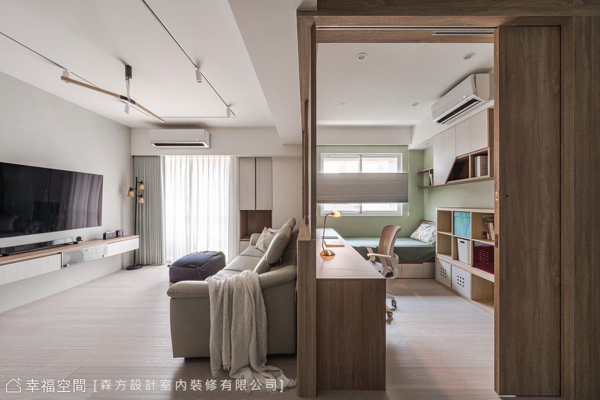 不動格局老屋翻新 北歐侘寂機能豐富｜休閒多元｜30坪