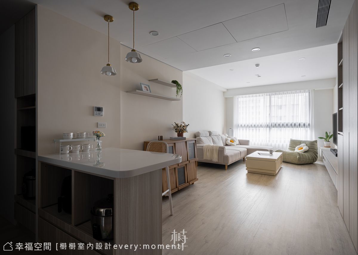 家有暗房不用怕 一招變明亮多功能房│現代北歐混搭風│23坪