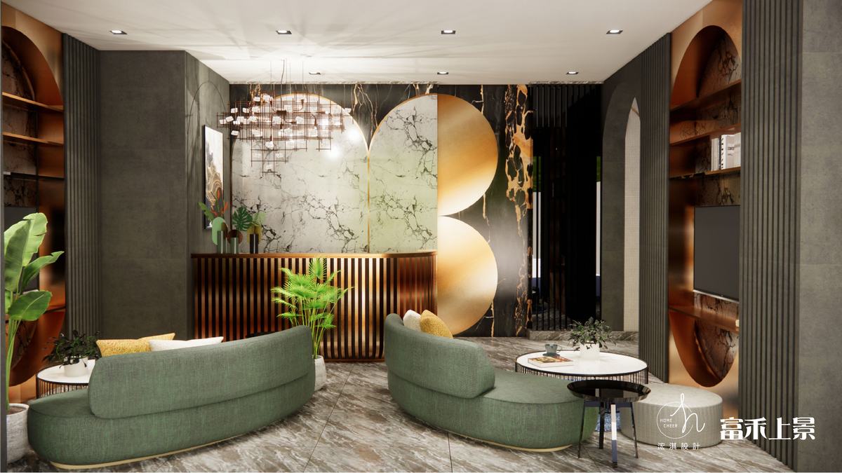 HC Design│富禾上景建案設計│美式風│120坪