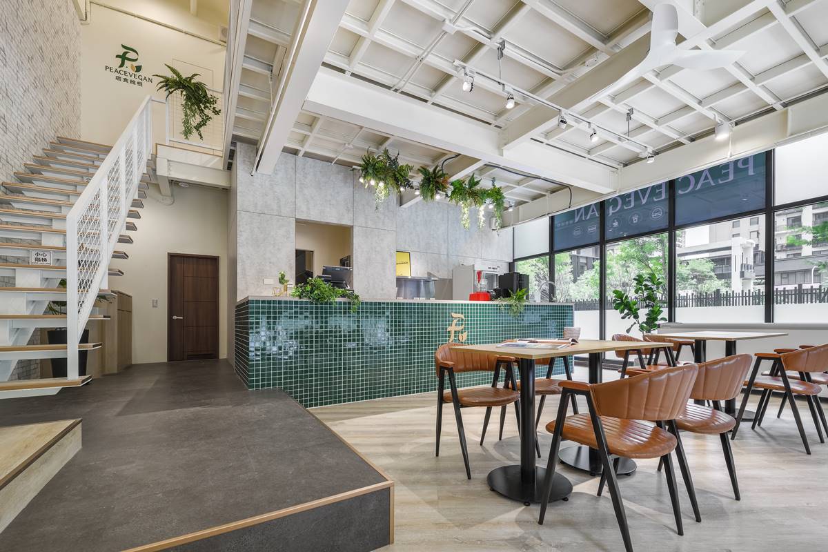 Green Living.Vegan Food 綠色生活.植物飲食—痞食維根全植物漢堡店|輕工業風|50坪