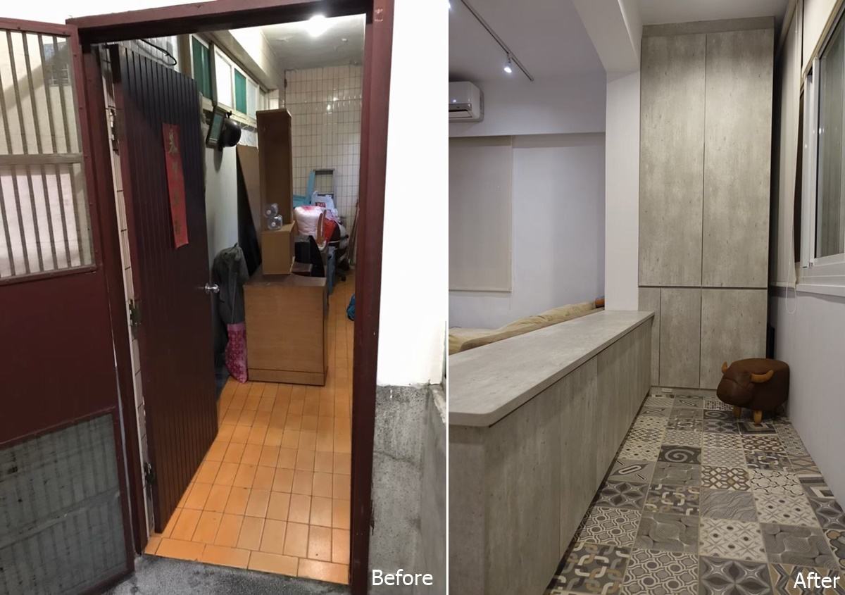 50年蛋黃區老屋翻新 變身現代舒適宅│現代風│35坪