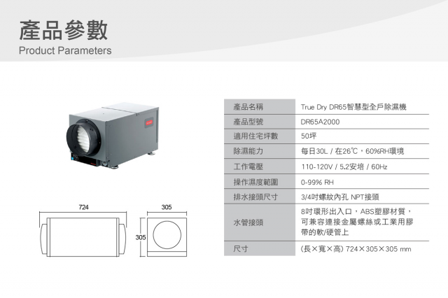 Honeywell DR65智慧型全戶除濕機 - 6
