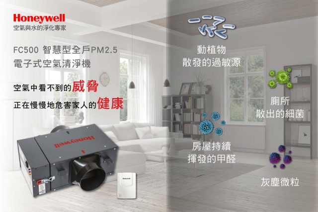 Honeywell FC500 智慧型全戶PM2.5電子式空氣清淨機 - 3