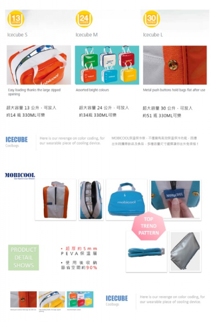 Mobicool-保溫保冷輕攜袋MINI ( 藍 / 紅 ) - 8