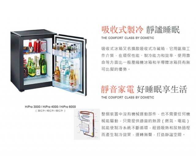Dometic吸收式製冷小冰箱 HiPro3000 - 4