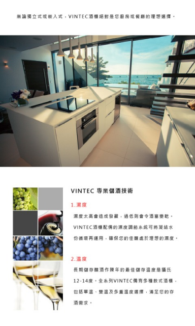 Vintec單門單溫酒櫃V40SGEBK - 7