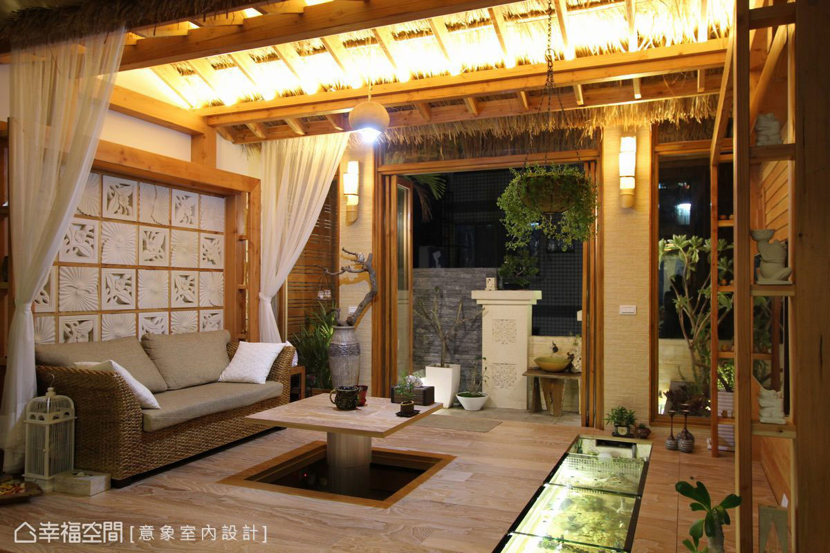 45年老屋改住辦 4樓南洋島嶼起居室